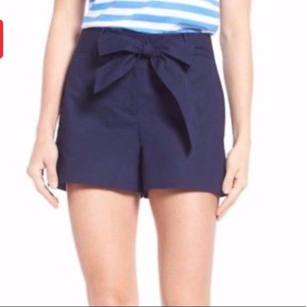Draper James Navy Shorts with Bow